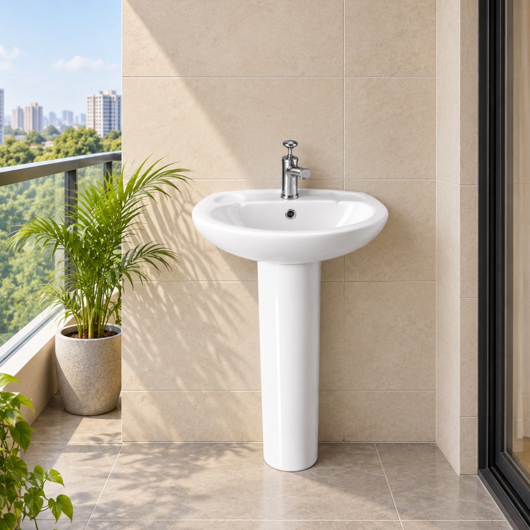 Sonet Matiz, washbasin with pedestal
